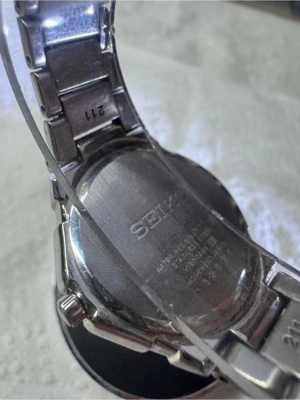 Seiko wristwatch clear